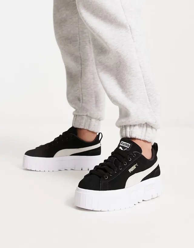 Puma Mayze Sneaker - Puma Black/Puma White - ['Black']