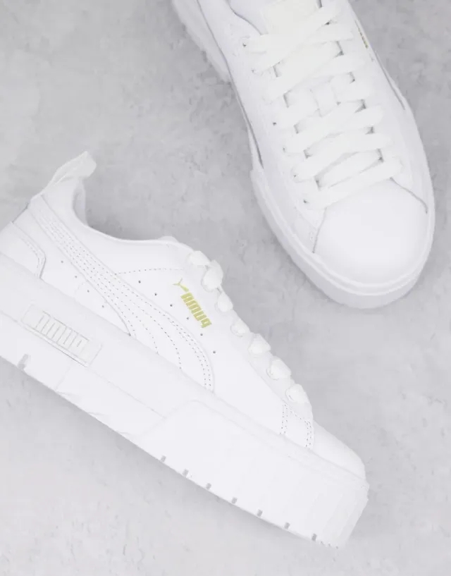 Puma Mayze Classic Womens Trainers - White