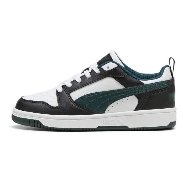 PUMA Rebound V6 Lo Kids' Sneakers, White/Black