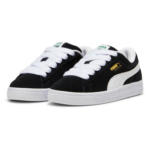 PUMA black & white suede xl Junior trainers