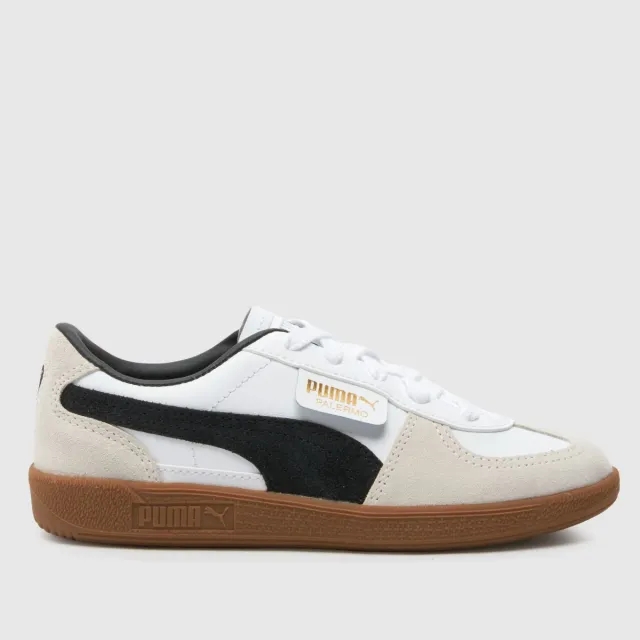PUMA white multi palermo Junior trainers