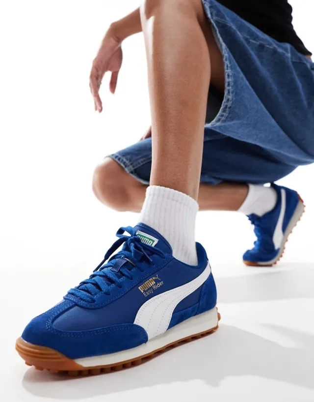 Puma Easy Rider Vintage Trainer - Blue - Size 8.5 - Blue