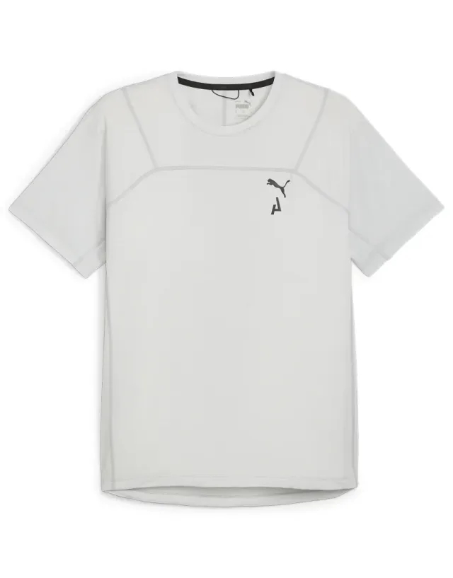 Puma Seasons T-Shirt In Silver Mist-Grey