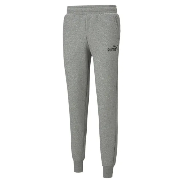 Puma Mens Essentials Logo Sweatpants - Navy Cotton