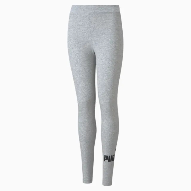 Puma Childrens Unisex Essentials Logo Youth Leggings - Grey