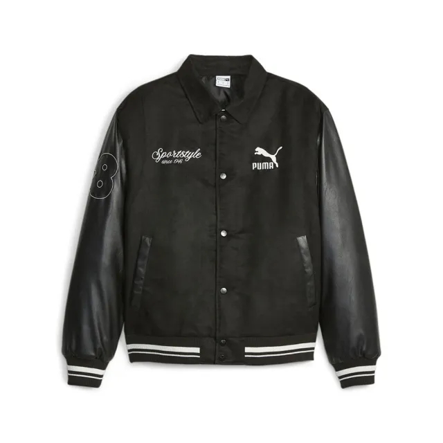 PUMA Team Men's Varsity Jacket, Black
