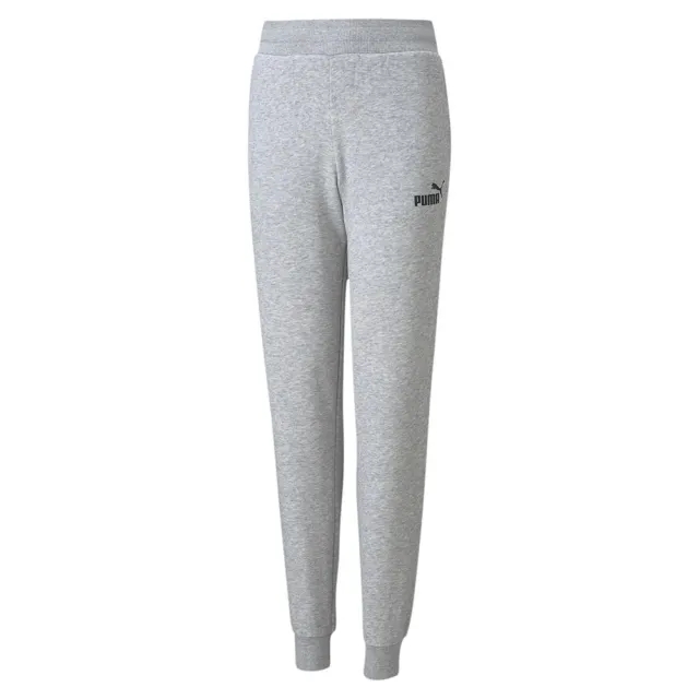 Puma Childrens Unisex Essentials Youth Sweatpants - Grey Cotton