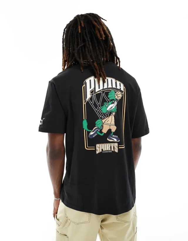 Puma For The Fanbase Graphic T-Shirt In Black
