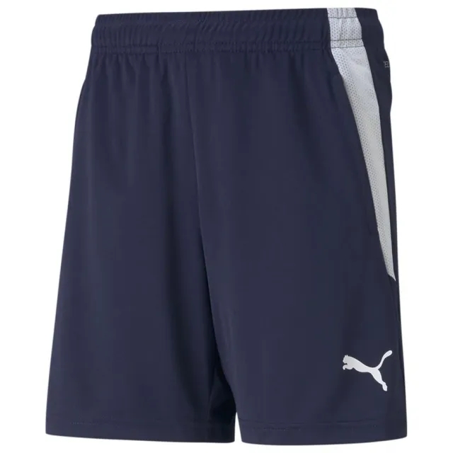 Teamliga Training Shorts Jr Peacoat-Puma White - ['Blue']