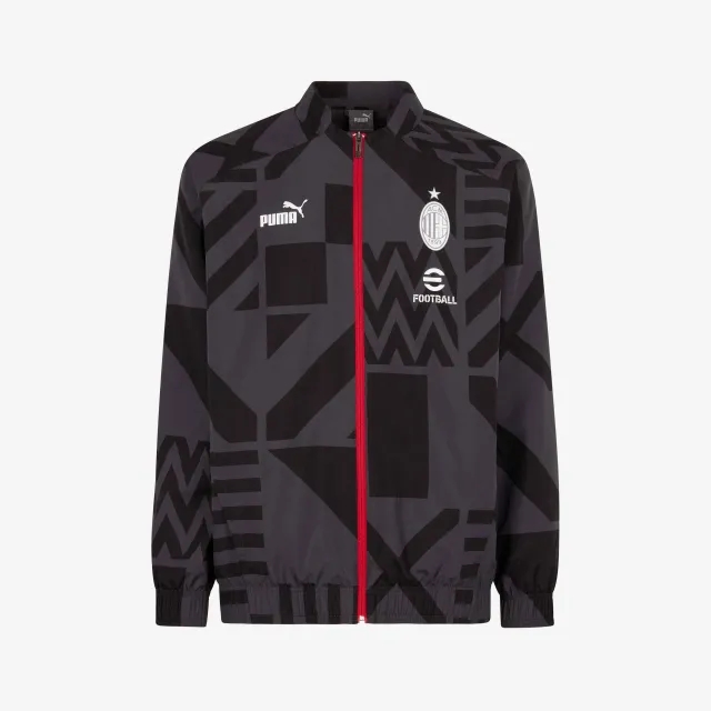 PUMA AC Milan Pre-Match Football Jacket Men, Asphalt Grey
