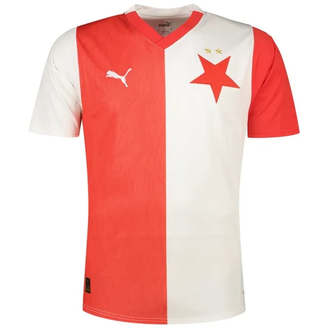 Puma Slavia Prague Mens SS Home Shirt 2023/24