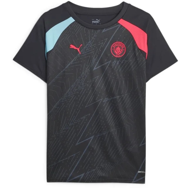Puma Manchester City 23 24 Womens SS Pre Match Shirt