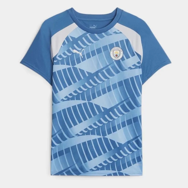 Puma Manchester City 23 24 Womens SS Pre Match Shirt
