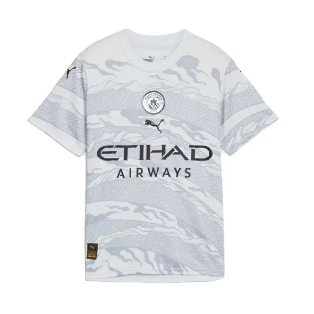 Puma Childrens Unisex Youth Manchester City Year of the Dragon Jersey 23/24 - Grey