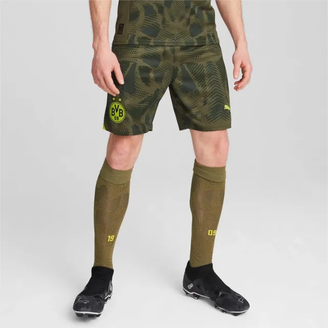PUMA Borussia Dortmund 24/25 Goalkeeper Shorts Men, Olive Drab/Myrtle