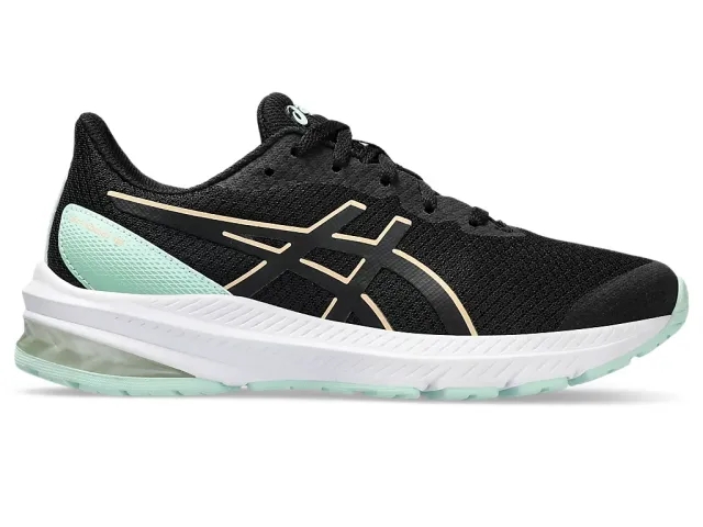 ASICS GT-1000 12 GS Stability Running Shoe Kids - Black, Mint