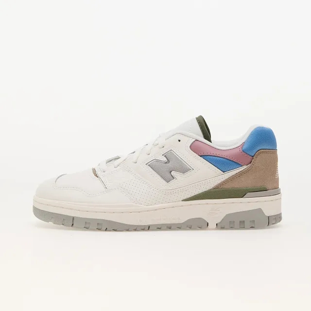 New Balance Unisex 550 in White/Blue/Green Leather