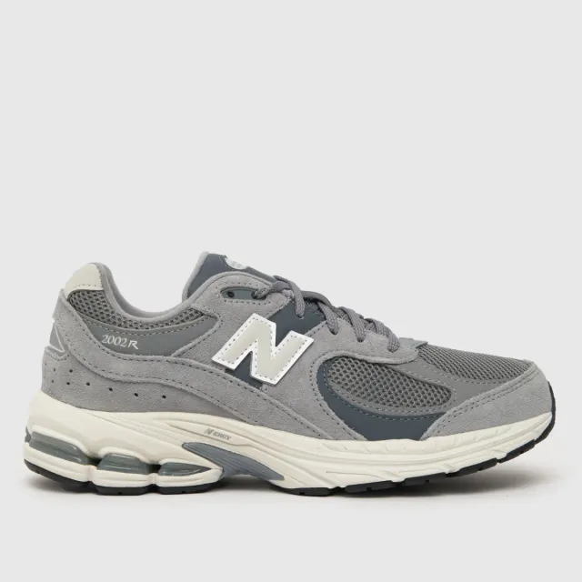 New Balance Kids' 2002 in Grey Leather