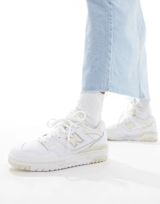 New Balance Womens 550 Trainer - White - Size 5.5 - White