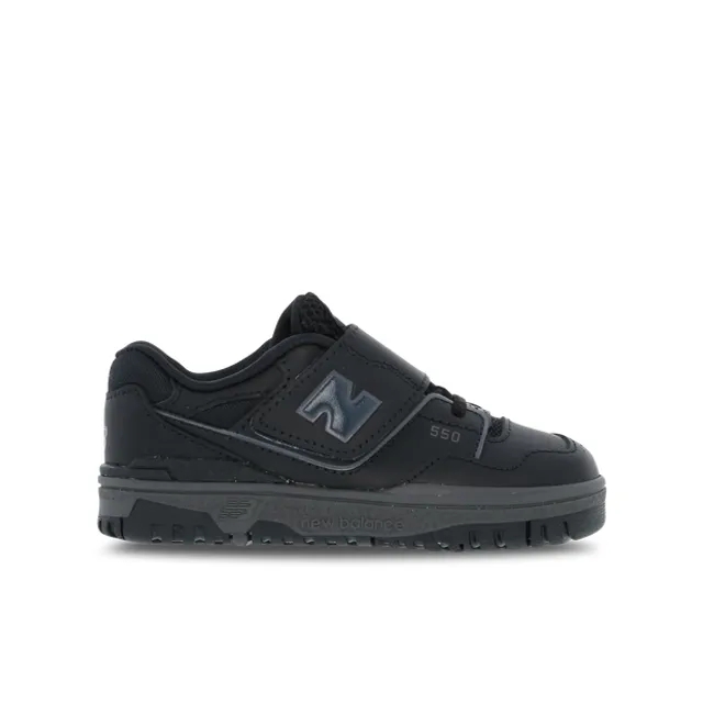 New Balance Infants' 550 Bungee Lace with Top Strap in Black Synthetic