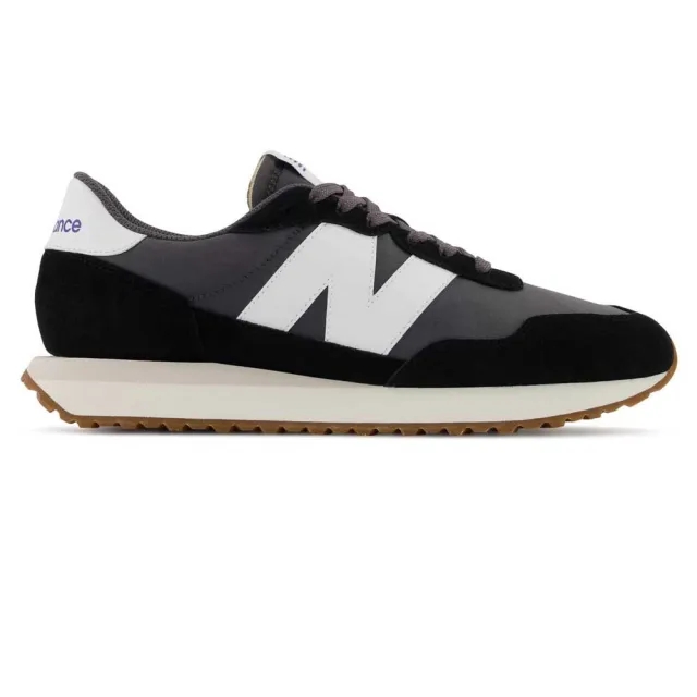 New Balance 237 Suede Blend Trainers, Black/Multi