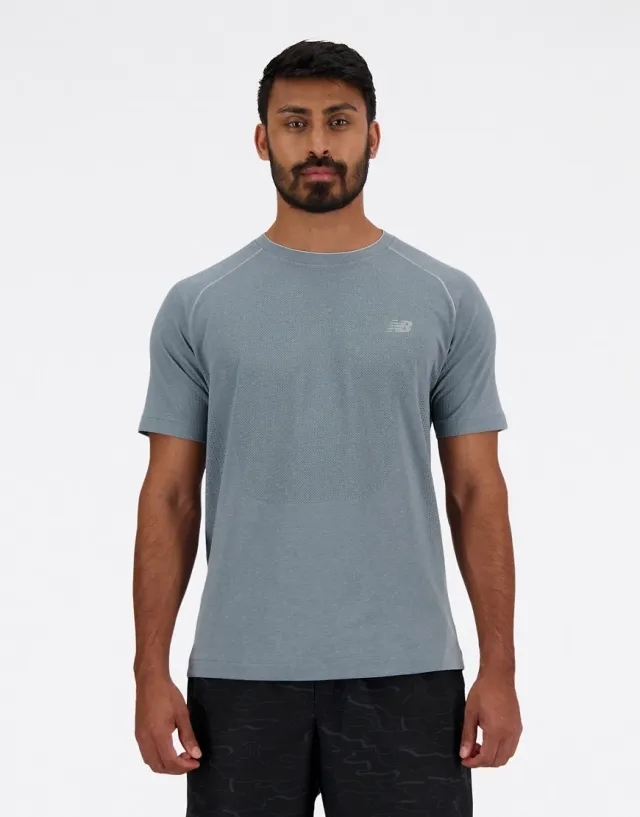 New Balance Knit T-Shirt - Blue - Size XL - Blue