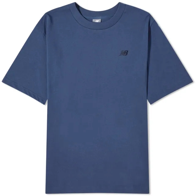 New Balance Men's Athletics Cotton T-Shirt in Navy Blue