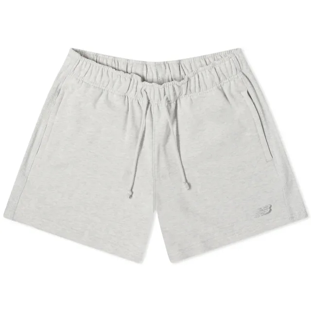 New Balance Athletics French Terry Short 5 In Grey