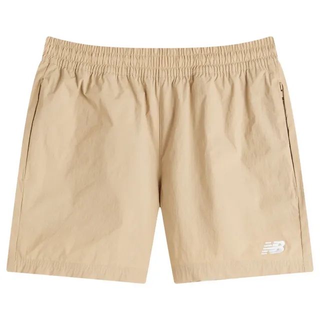 New Balance Men's Athletics Stretch Woven Short 5 in Grey Polywoven