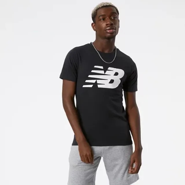 New Balance Mens Classic Graphic Logo T-Shirt Black