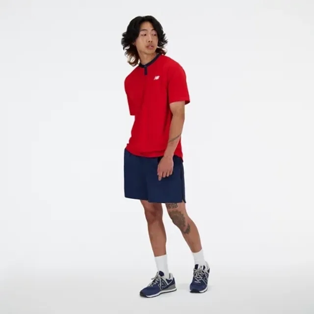 New Balance Men's Tournament Top in Red Poly Knit