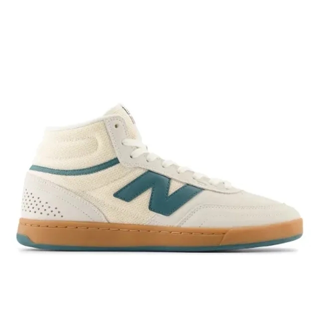 New Balance Men's NB Numeric 440 High V2 in White/Green Suede/Mesh