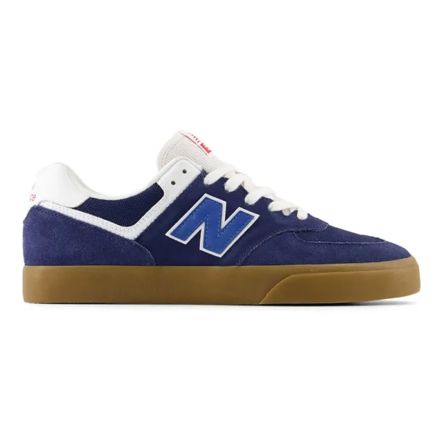 New Balance Men's NB Numeric 574 Vulc in Blue/White Suede/Mesh