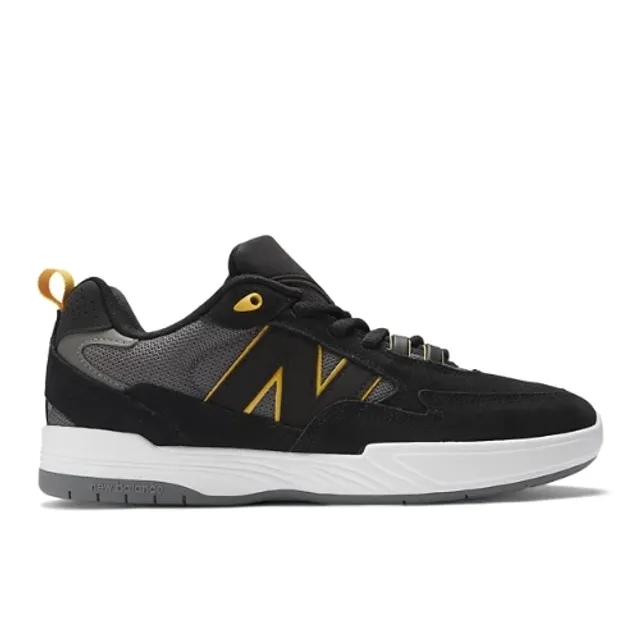 New Balance Men's NB Numeric Tiago Lemos 808 in Black/Yellow Suede/Mesh
