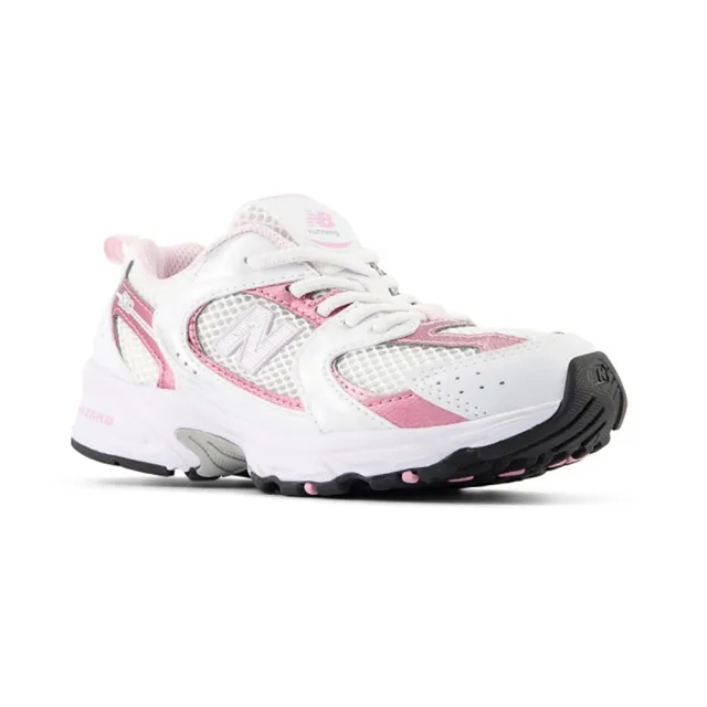 New Balance white & pink 530 Girls Junior trainers