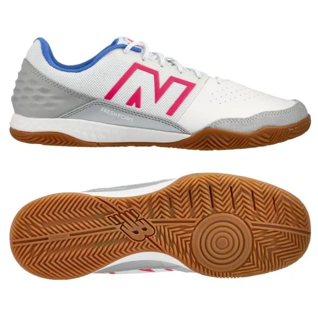 New Balance Audazo V6 Command In - White/Pink - ['White']