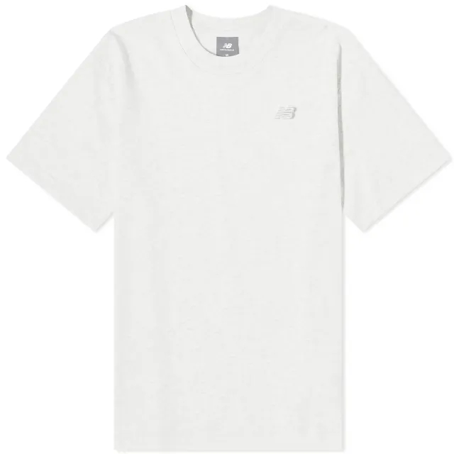 New Balance Women's Athletics Jersey T-Shirt in Grey Cotton Jersey