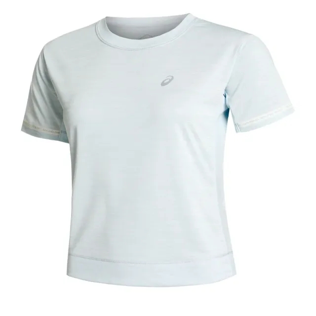 ASICS Race Crop Running Shirt Women - Light Blue