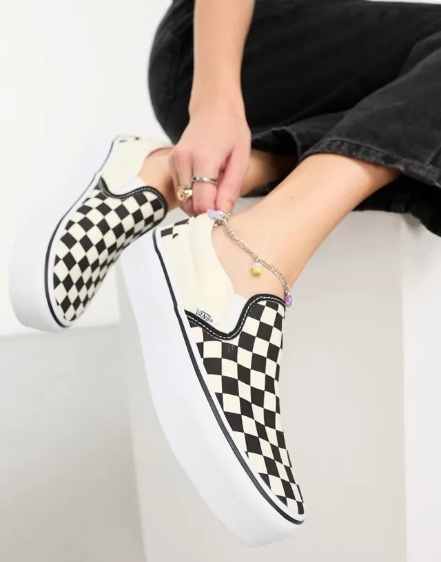 Vans - Slip-On Platform Shoes, Woman, Black