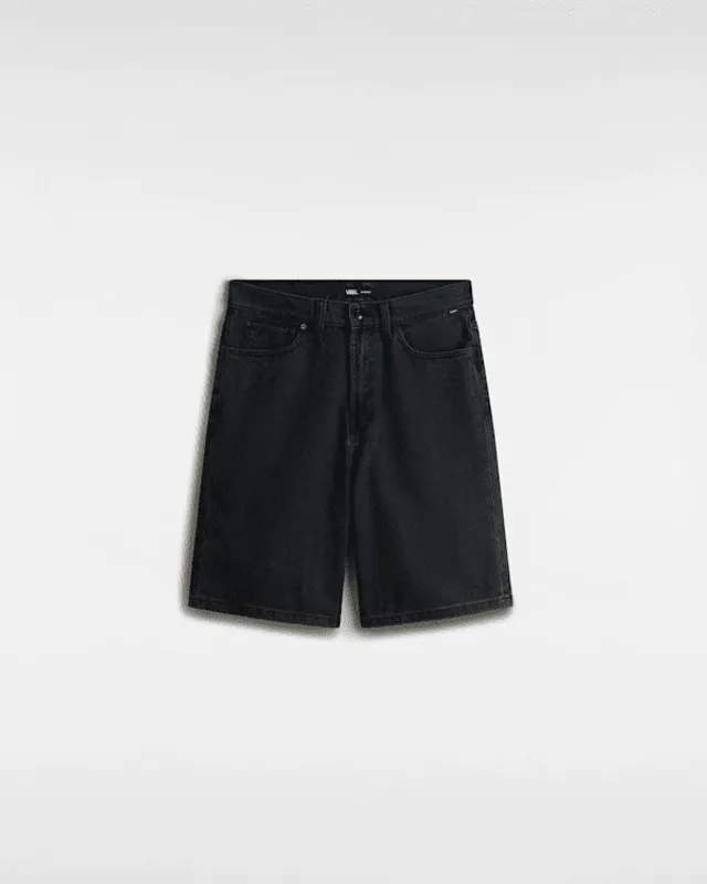 Vans Check-5 Baggy Denim Shorts - Black - Mens