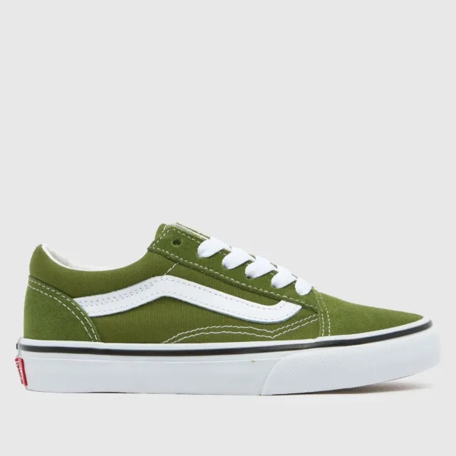 Vans - Kids Old Skool Shoes (4-8 Years), Green