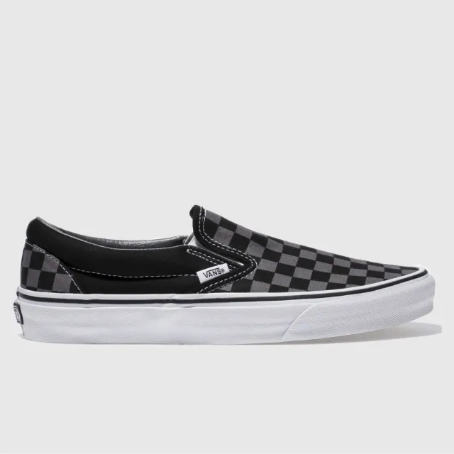Vans - Checkerboard Classic Slip-On Shoes, Man, Black