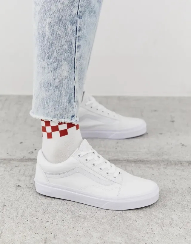 Vans - Old Skool Shoes, Man, White