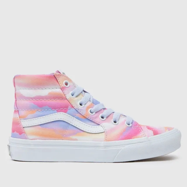Vans pale pink sk8-hi Girls Junior trainers