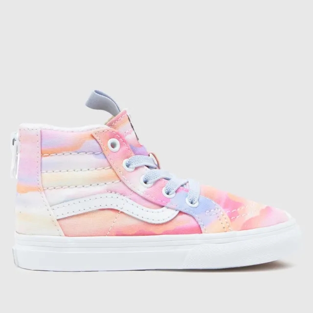 Vans pale pink sk8-hi zip Girls Toddler trainers