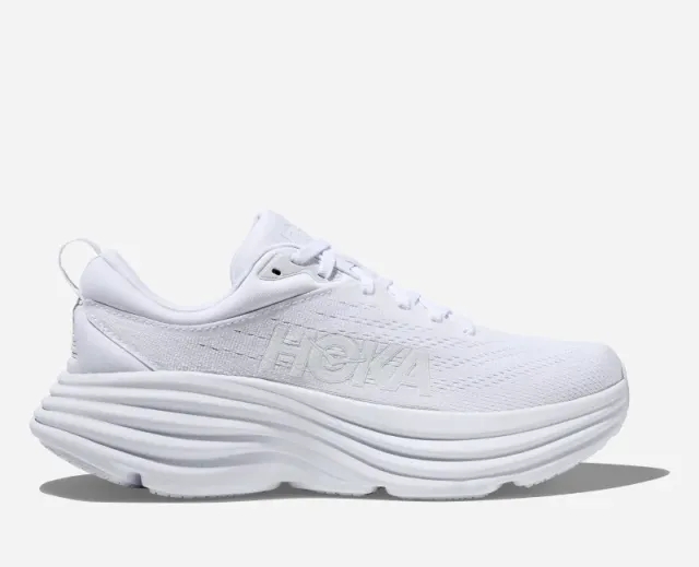 Hoka One One Hoka Bondi 8 Women Shoes - White