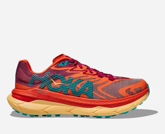 Hoka One One HOKA Women's Tecton X 2 Trail Shoes in Cherries Jubilee/Flame