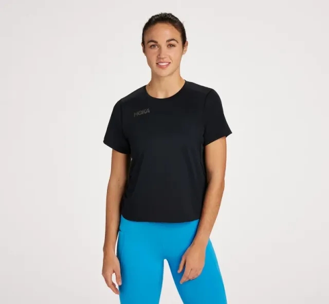 Hoka One One HOKA Women's Short Sleeve in Black