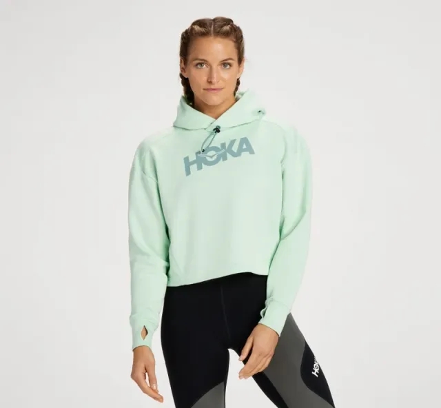 Hoka One One HOKA Women's Hoodie in Mist Green