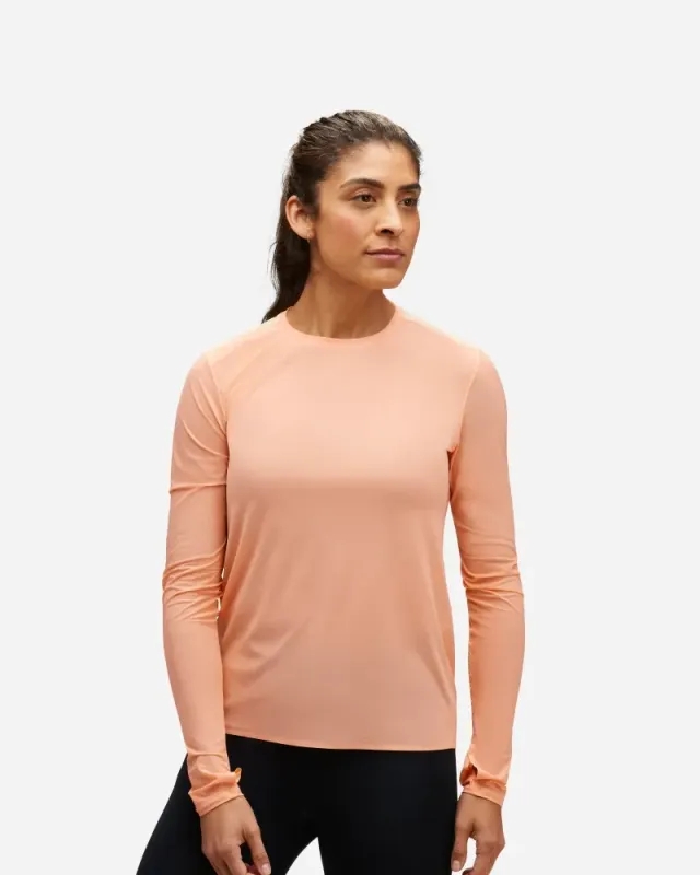 Hoka One One HOKA Women's Airolite Run Long Sleeve in Papaya
